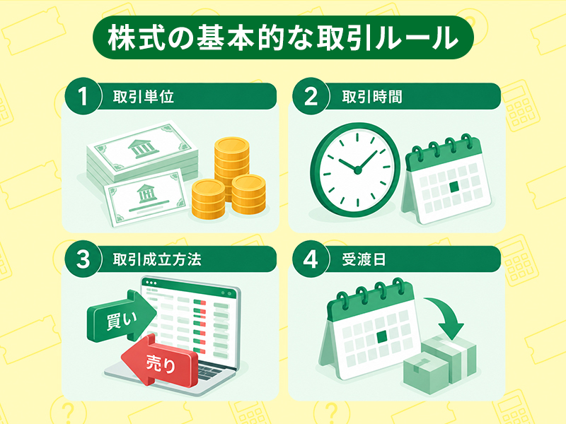 株式の基本的な取引ルール