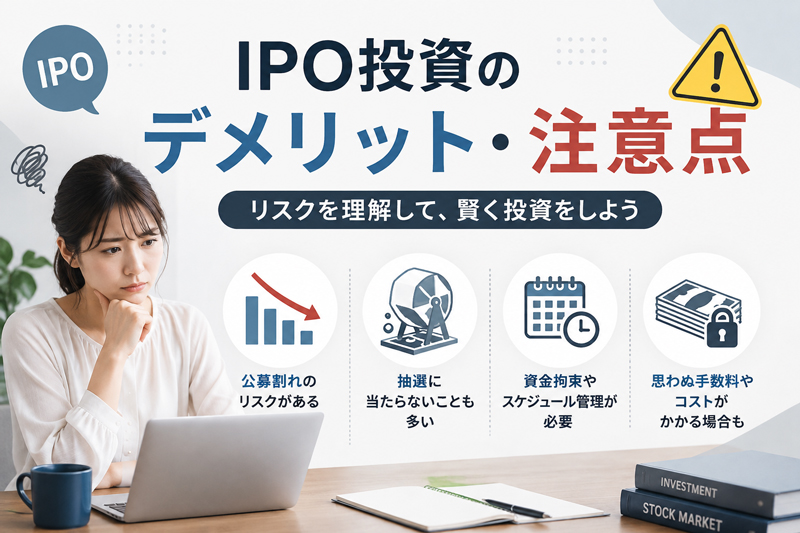 IPO投資のデメリット・注意点